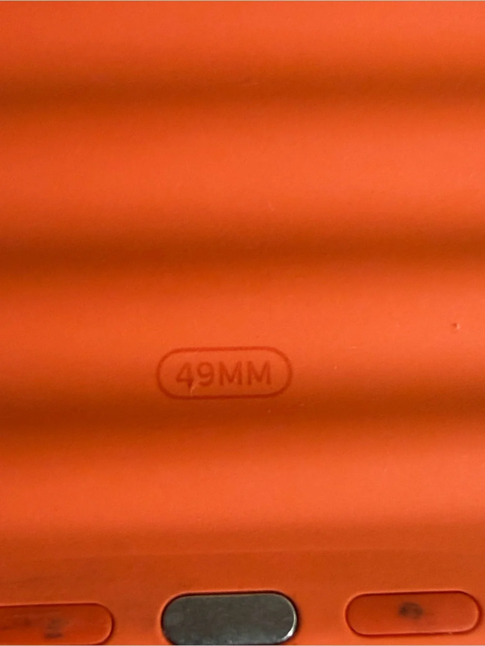 Apple Original Orange Ocean Band  Ultra 49mm with Titanium Hardware